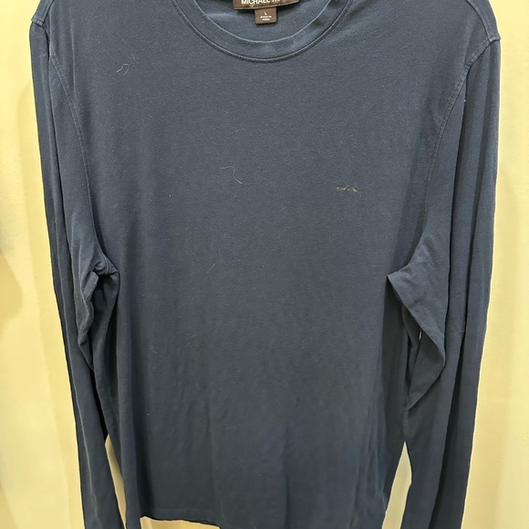 Michael Kors Blue Long Sleeve Tee - Picture 1 of 3